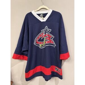Columbus Blue Jackets NHL Vintage Logo Athletic Hockey Jersey Size XXL